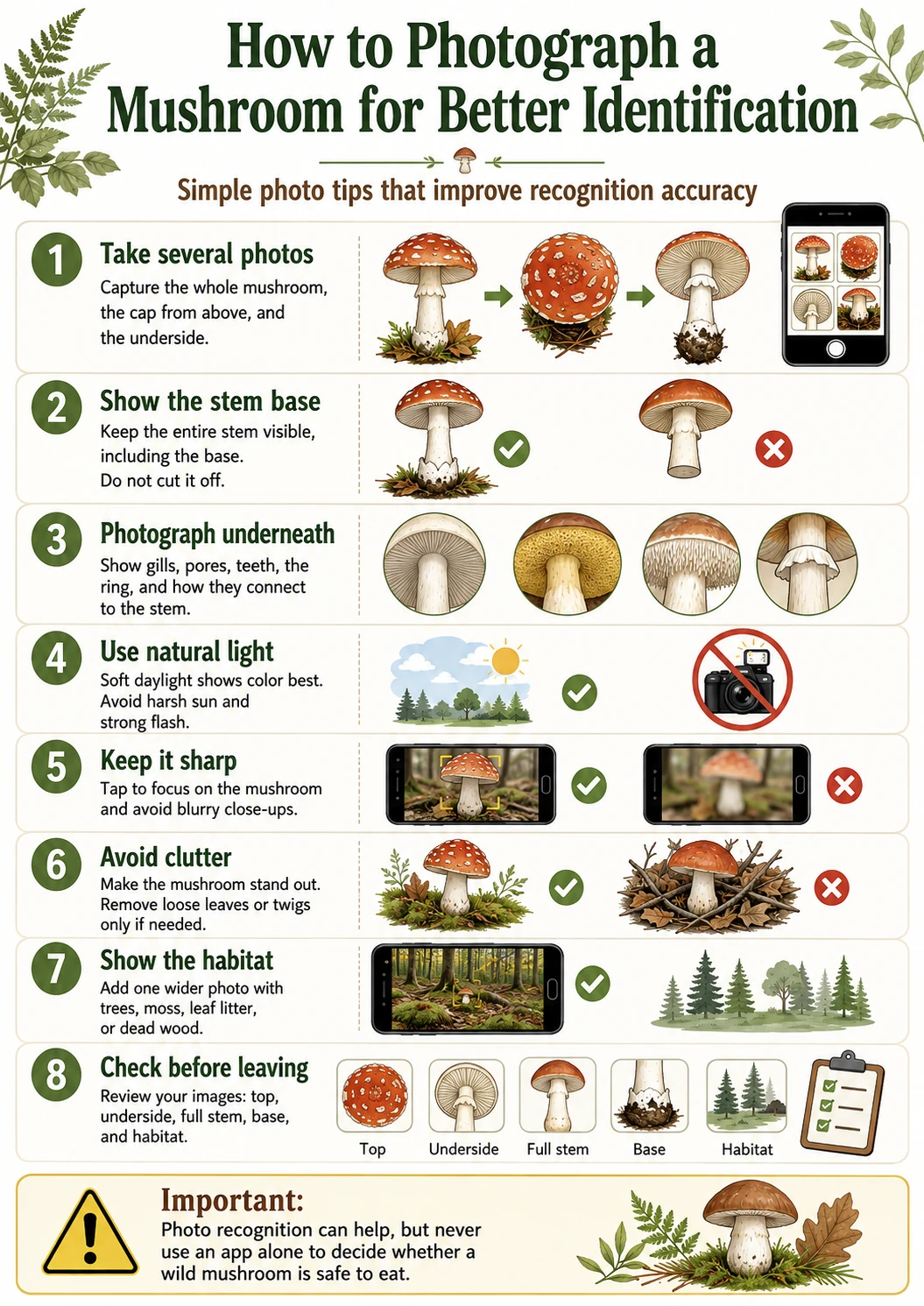 How to Take Better Mushroom Photos for Accurate Identification