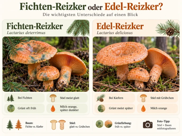 Fichten-Reizker oder Edel-Reizker? So erkennst du den Unterschied