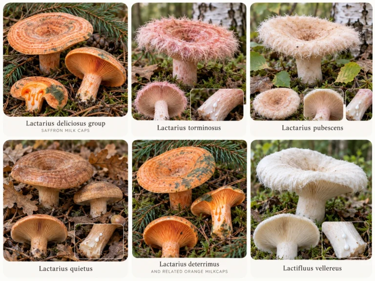 Milkcap Mushroom Identification: How to Use Latex, Color and Habitat