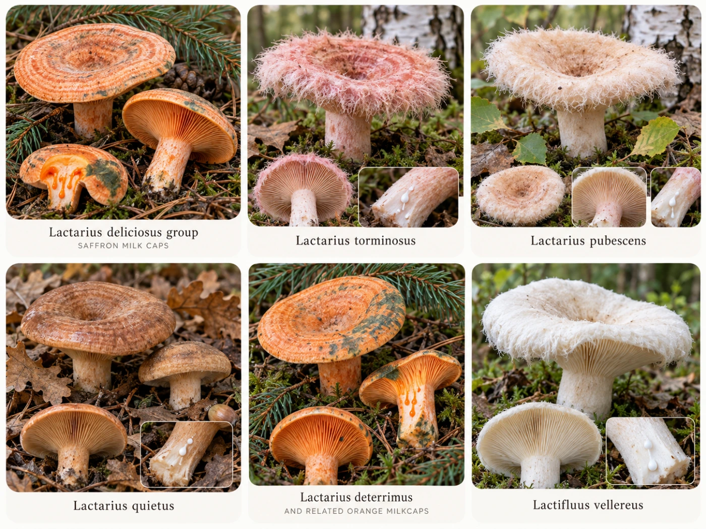 Milkcap Mushroom Identification: How to Use Latex, Color and Habitat
