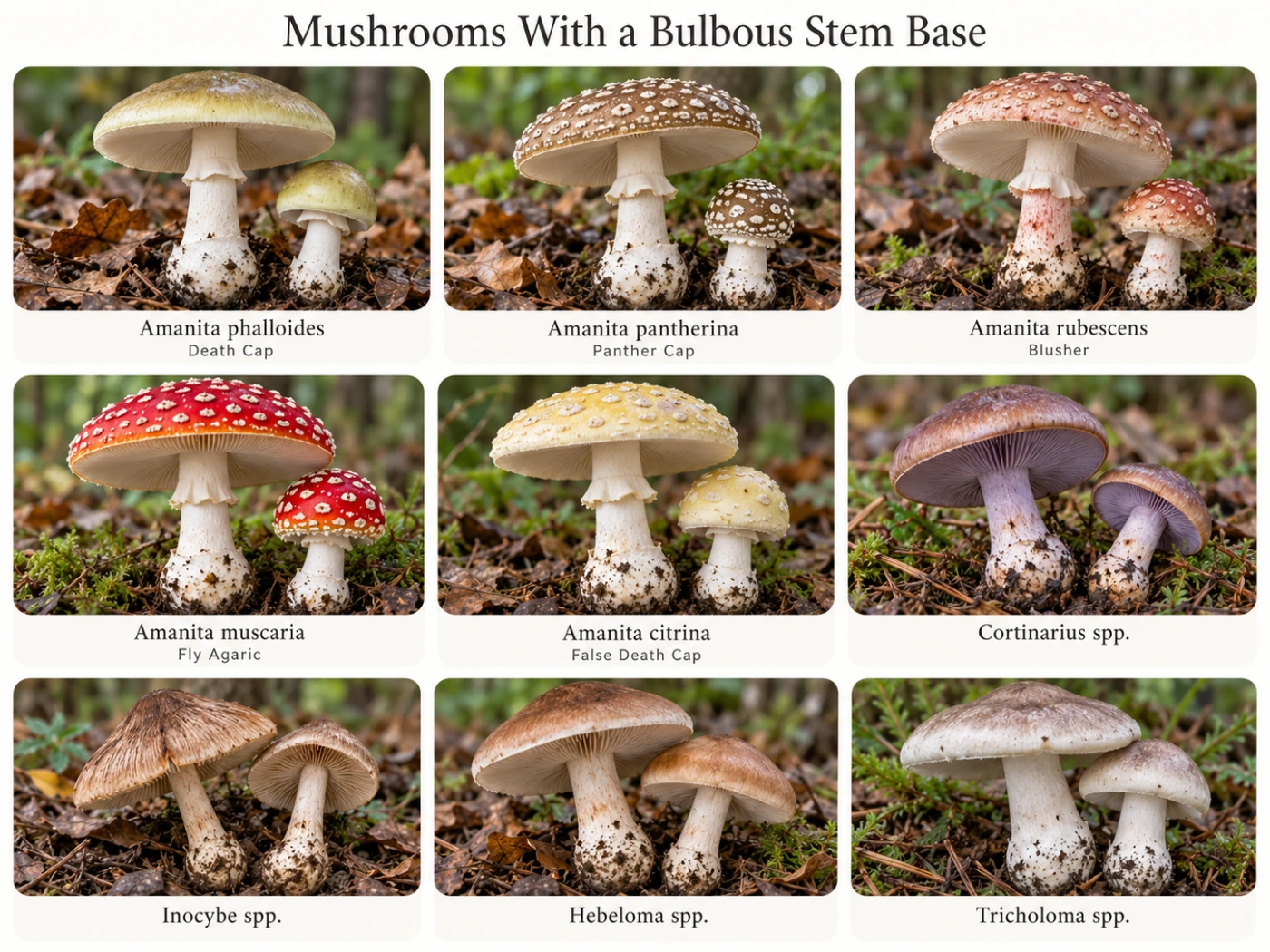 Mushrooms With a Bulbous Stem Base: What It Means