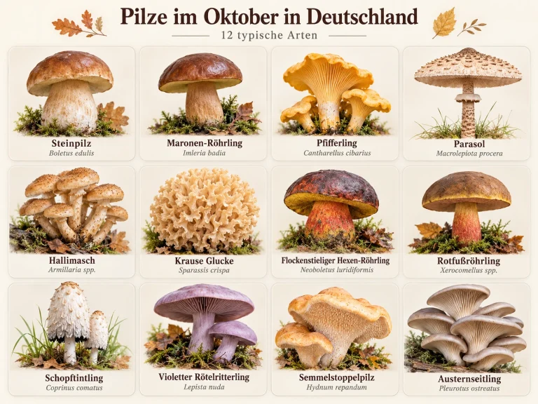 Pilze im Oktober in Deutschland: Diese Arten haben jetzt Saison